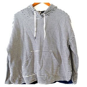 A New Day navy white striped pullover size L